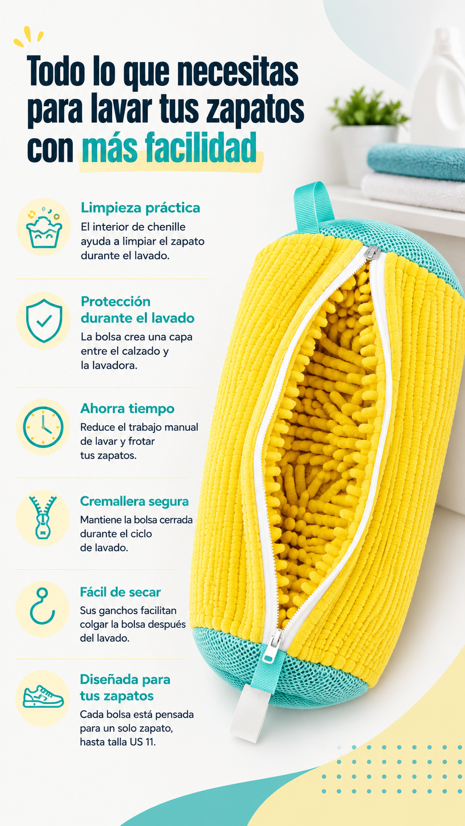 Funda Protectora Para Lavado De Zapatos