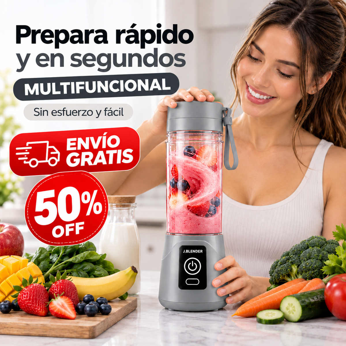 Mini Licuadora Portatil