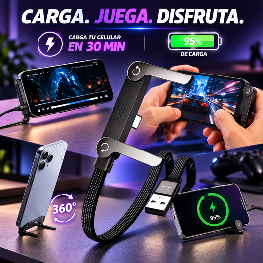Cable De Carga Rapida:🔋 CARGA Y DISFRUTA SIN INTERRUPCIONES