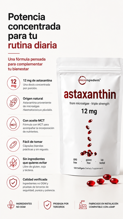 Astaxanthin:🔥 PROTEGE TU BIENESTAR CADA DÍA 🔥