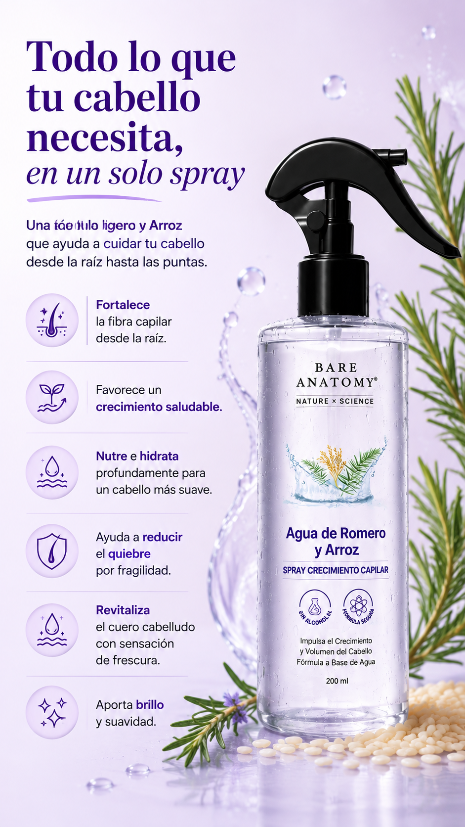 Bare Anatomy : Crecimiento capilar
