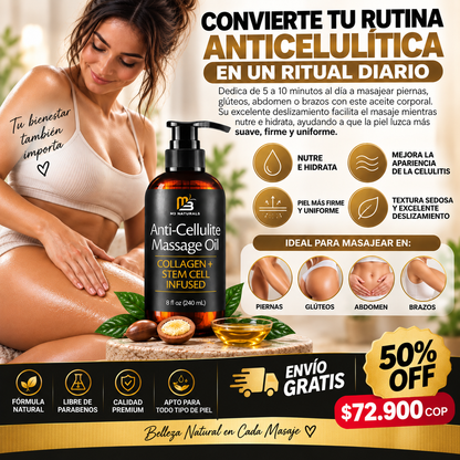 Anti-Cellulite Massage Oil – Reafirma tu Piel.